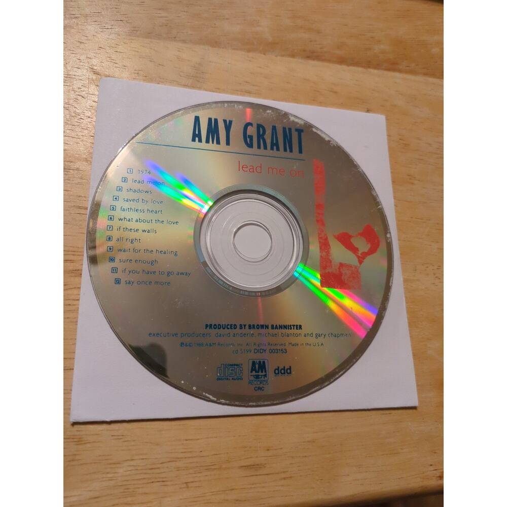Lead Me On by Amy Grant CD Disc Only